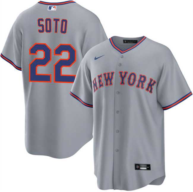 Mens New York Mets #22 Juan Soto Gray 2025 Limited Stitched Jersey Dzhi